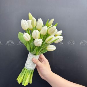 Hoa Cưới 19 Hoa Tulip Trắng A12
