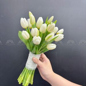 Hoa Cưới 19 Hoa Tulip Trắng A12