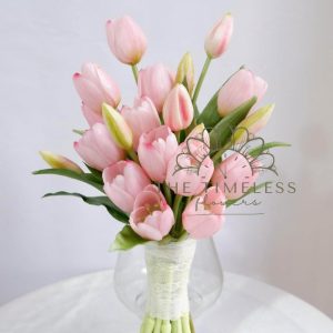 hoa cưới tulip hồng