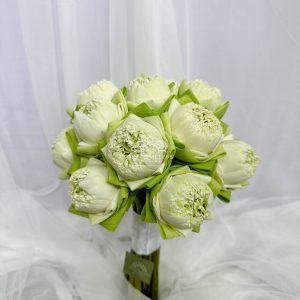 HOA CƯỚI SEN TRẮNG A84