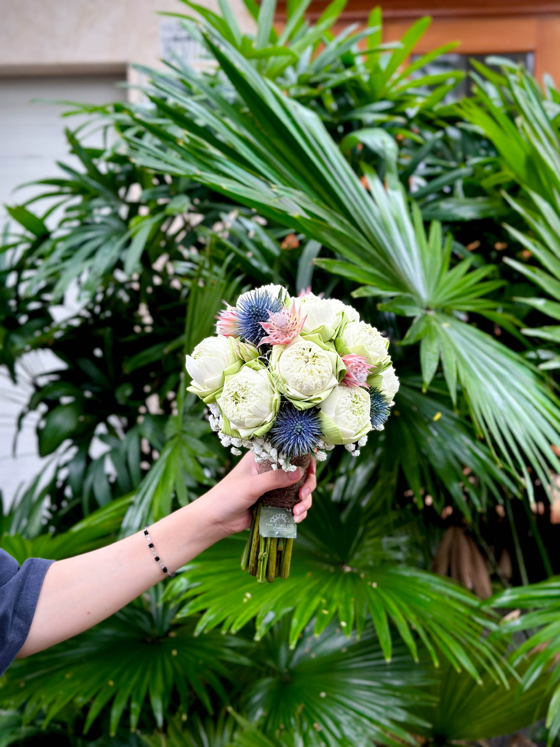 HOA CƯỚI SEN TRẮNG A83 - Hình ảnh 4