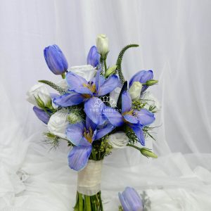 Hoa Cưới Tulip Nhuộm Tím Xanh A145