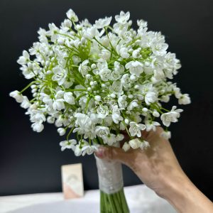 hoa cưới allium trắng hà lan