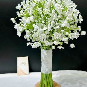 hoa cưới allium trắng hà lan