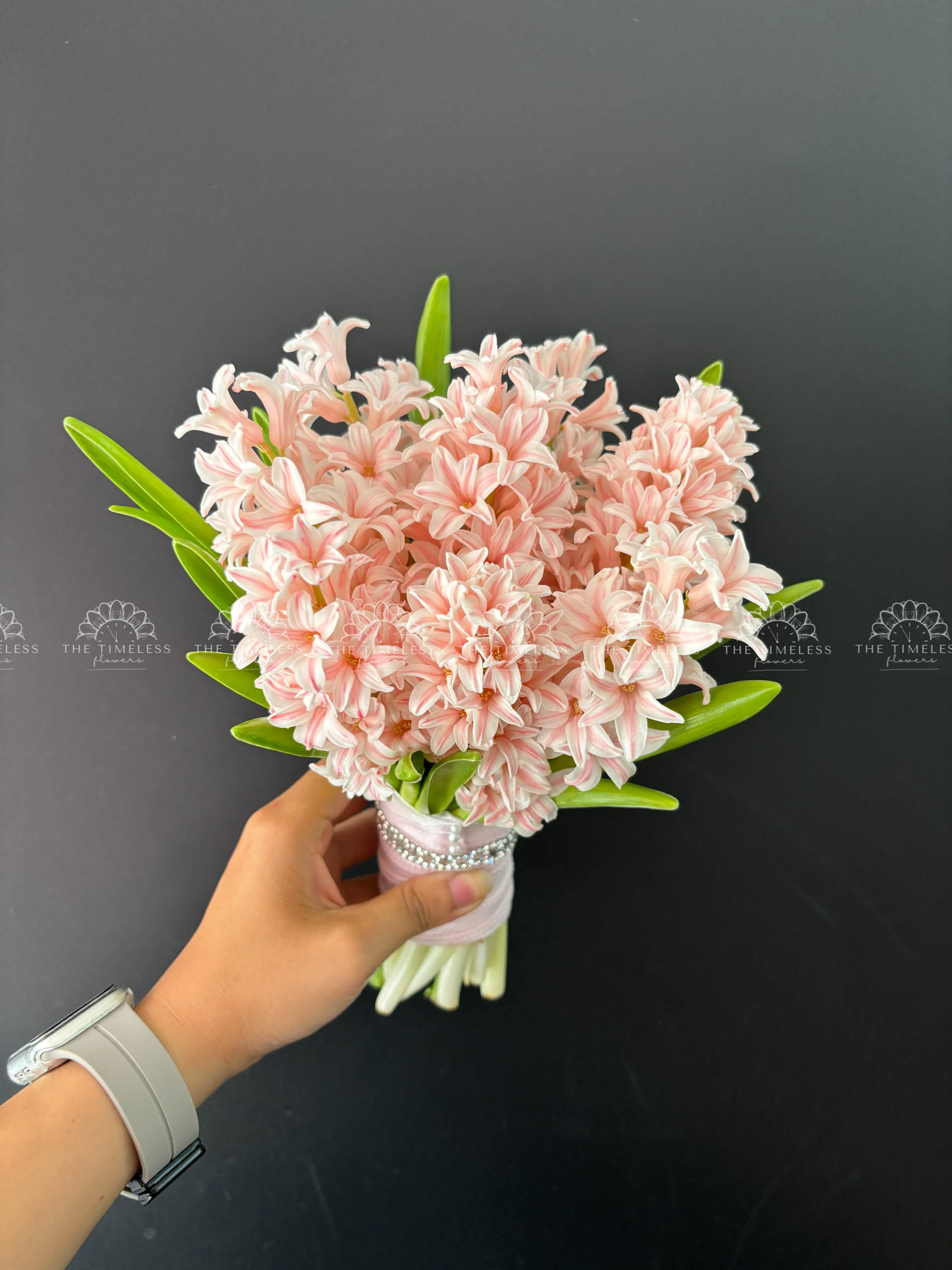 Hoa Cưới 8 Dạ Lan Hương Nhuộm Hồng A156