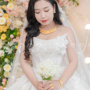 Hoa cưới Thiên Nga Trắng A155