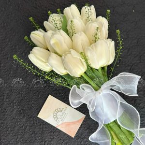 Hoa Cưới 15 Hoa Tulip Trắng A175