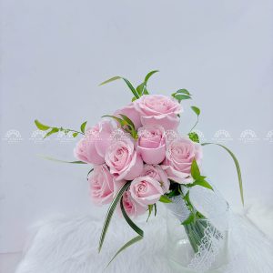Hoa Cưới Hoa Hồng Trà A211
