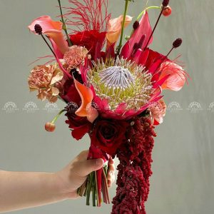 Hoa Cưới Thảo Đường Hoàng Đế - King Protea Đỏ - H017
