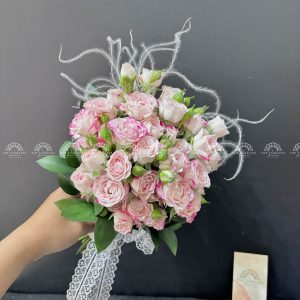Hoa Cưới Hồng Chùm Chiết Xạ A216