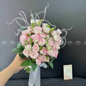 Hoa Cưới Hồng Chùm Chiết Xạ A216