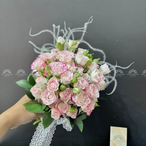 Hoa Cưới Hồng Chùm Chiết Xạ A216