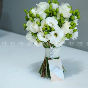 Hoa Cưới Hoa Hồng Trắng A225