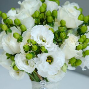 Hoa Cưới Hoa Hồng Trắng A225