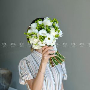 Hoa Cưới hoa Hồng Trắng A225