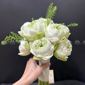 HOA CƯỚI SEN TRẮNG A232