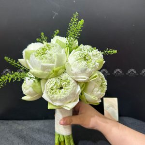 HOA CƯỚI SEN TRẮNG A232