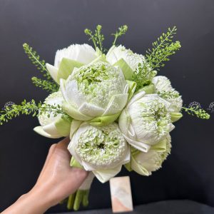 HOA CƯỚI SEN TRẮNG A232