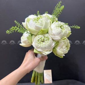 HOA CƯỚI SEN TRẮNG A232