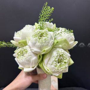 HOA CƯỚI SEN TRẮNG A232