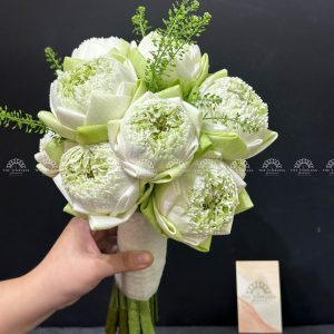 HOA CƯỚI SEN TRẮNG A232