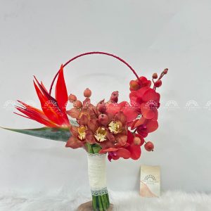Hoa Cưới Quạt hoa Lan Hồ Điệp mix Địa Lan A231