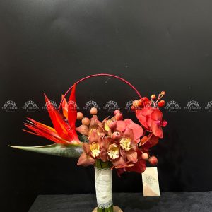 Hoa Cưới Quạt hoa Lan Hồ Điệp mix Địa Lan A231