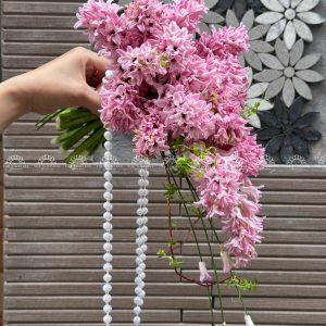 Hoa Cưới Dáng Thác 15 Dạ Lan Hương Hồng A244