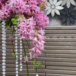 Hoa Cưới Dáng Thác 15 Dạ Lan Hương Hồng A244