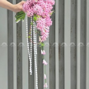 Hoa Cưới Dáng Thác 15 Dạ Lan Hương Hồng A244