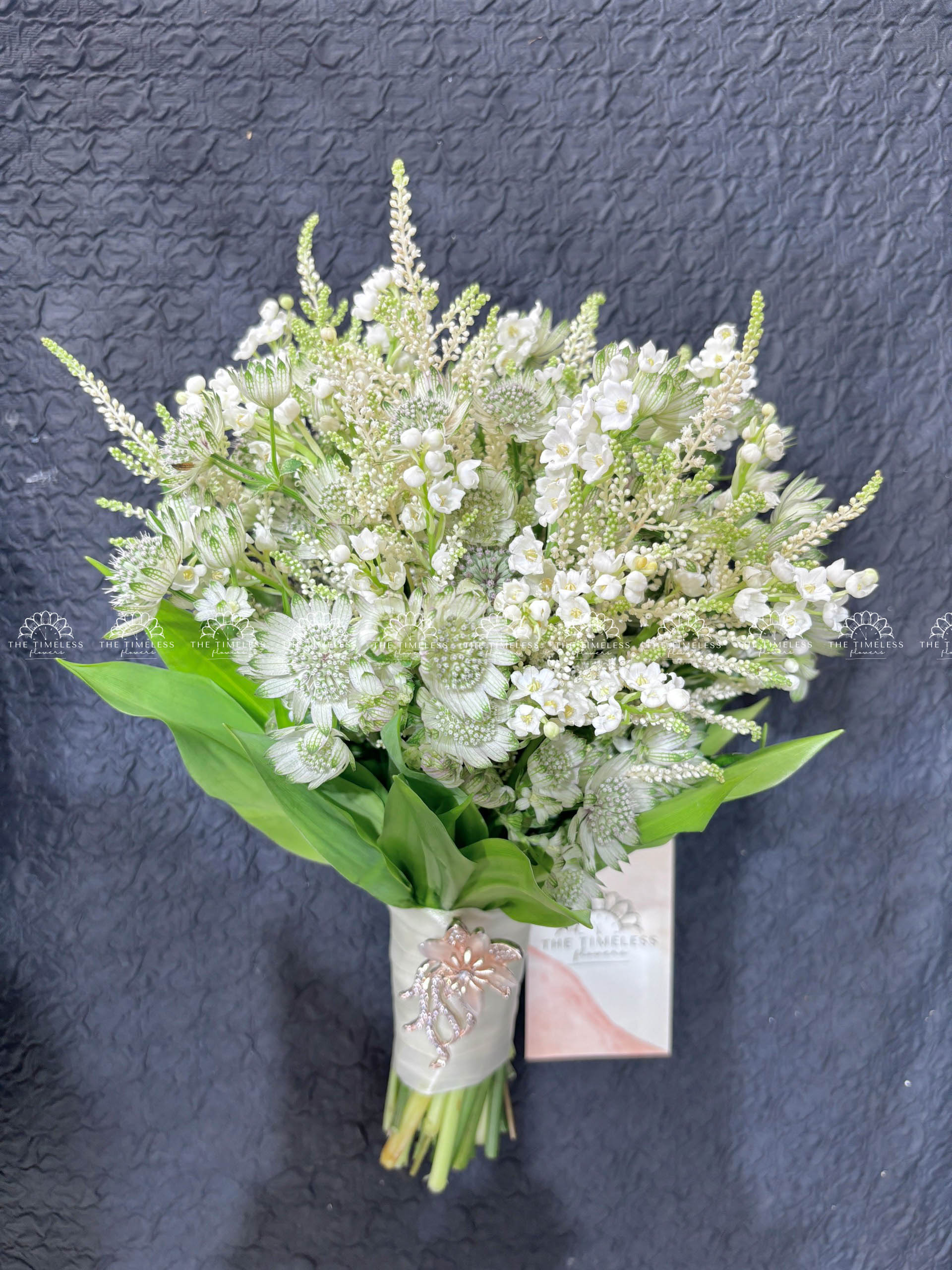 Hoa Cưới 25 Linh Lan mix Astrantia và Astilbe A281