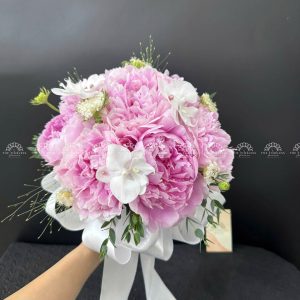 Hoa cưới Mẫu Đơn hồng A306