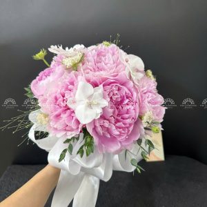 Hoa cưới Mẫu Đơn hồng A306