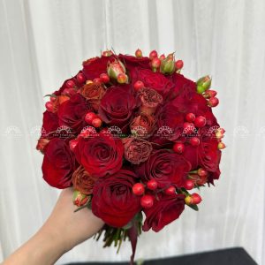 Hoa Cưới Hồng Đỏ A287