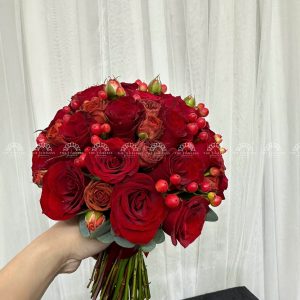 Hoa Cưới Hồng Đỏ A287