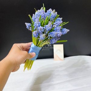 Hoa Cưới 29 cành Muscari Hà Lan - Hoa chuông xanh A322