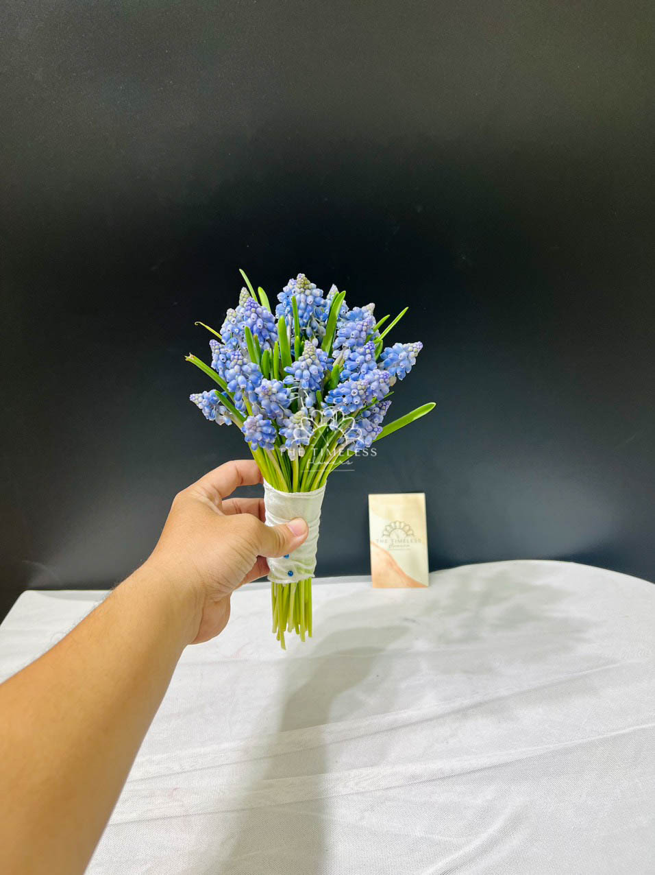 Hoa Cưới 29 cành Muscari Hà Lan - Hoa chuông xanh A322