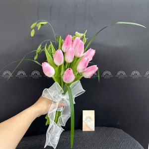 Hoa Cưới 10 Tulip Hồng A313