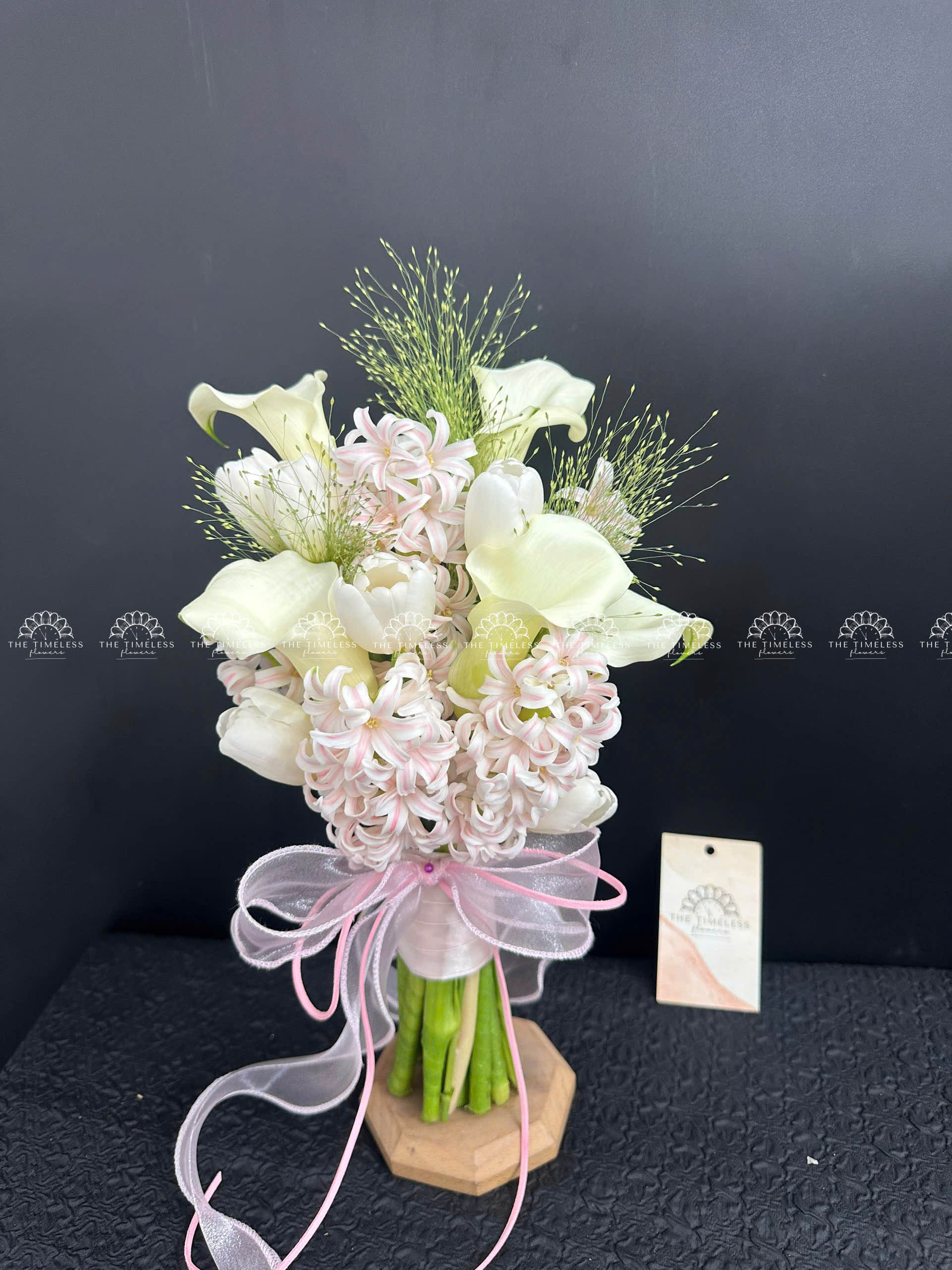 Hoa Cưới 5 Dạ Lan Hương mix 5 Calla Lily Hà Lan Mix 5 Tulip A357