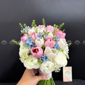 Hoa Cưới 15 calla lily nhuộm Hồng Đà Lạt A350