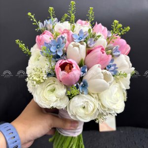 Hoa Cưới 15 calla lily nhuộm Hồng Đà Lạt A350