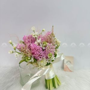 Hoa Cưới 8 Dạ Lan Hương Hồng mix astilbe A352