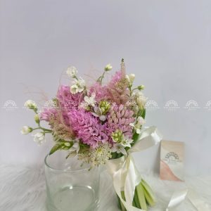 Hoa Cưới 8 Dạ Lan Hương Hồng mix astilbe A352
