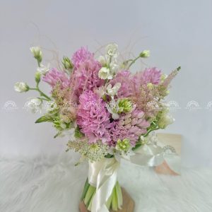Hoa Cưới 8 Dạ Lan Hương Hồng mix astilbe A352
