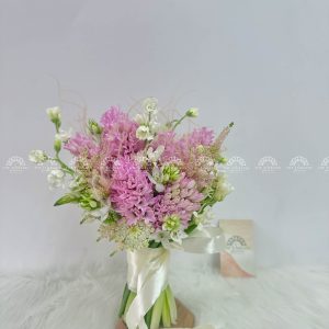 Hoa Cưới 8 Dạ Lan Hương Hồng mix astilbe A352