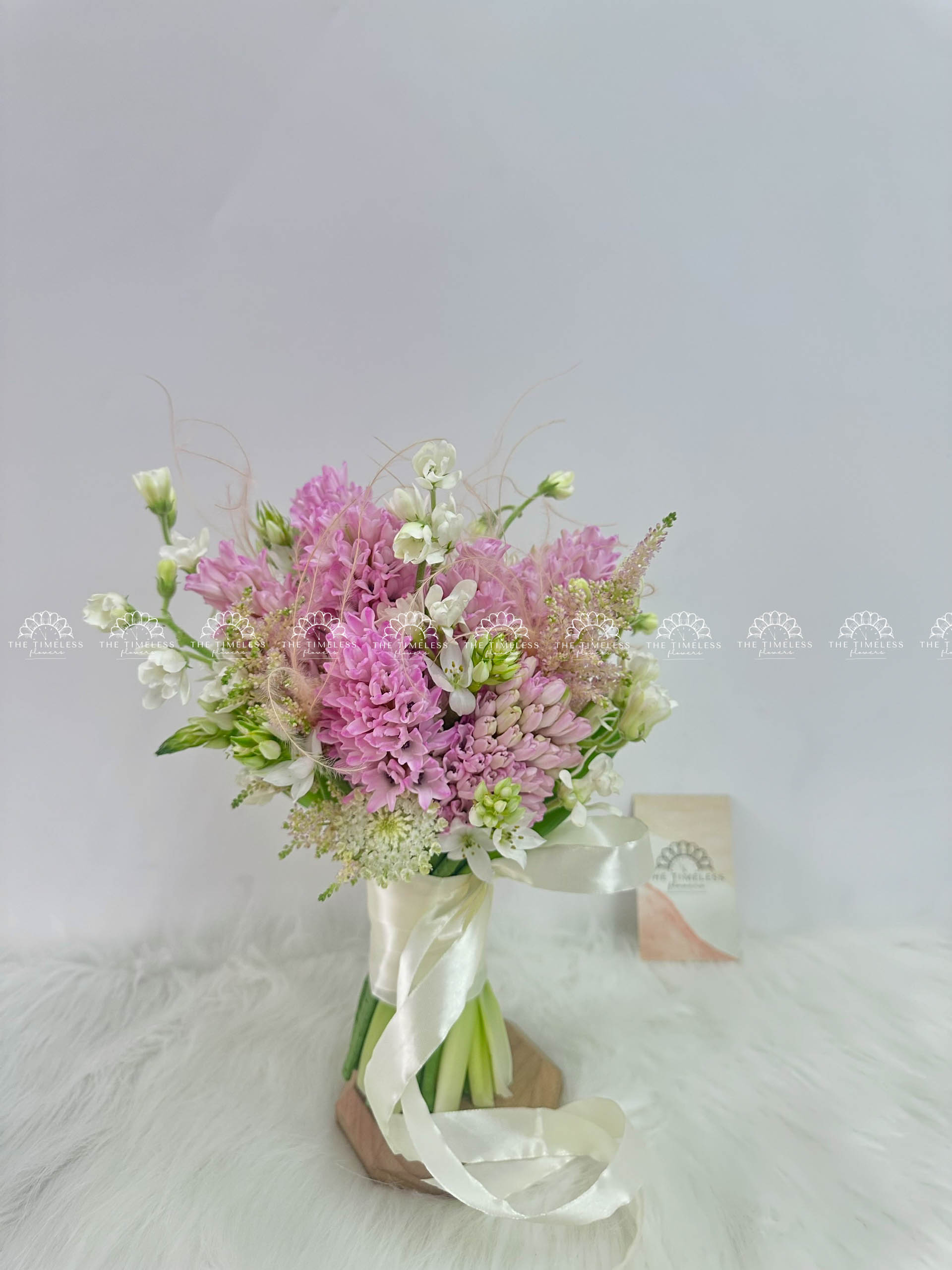Hoa Cưới 8 Dạ Lan Hương Hồng mix astilbe A352