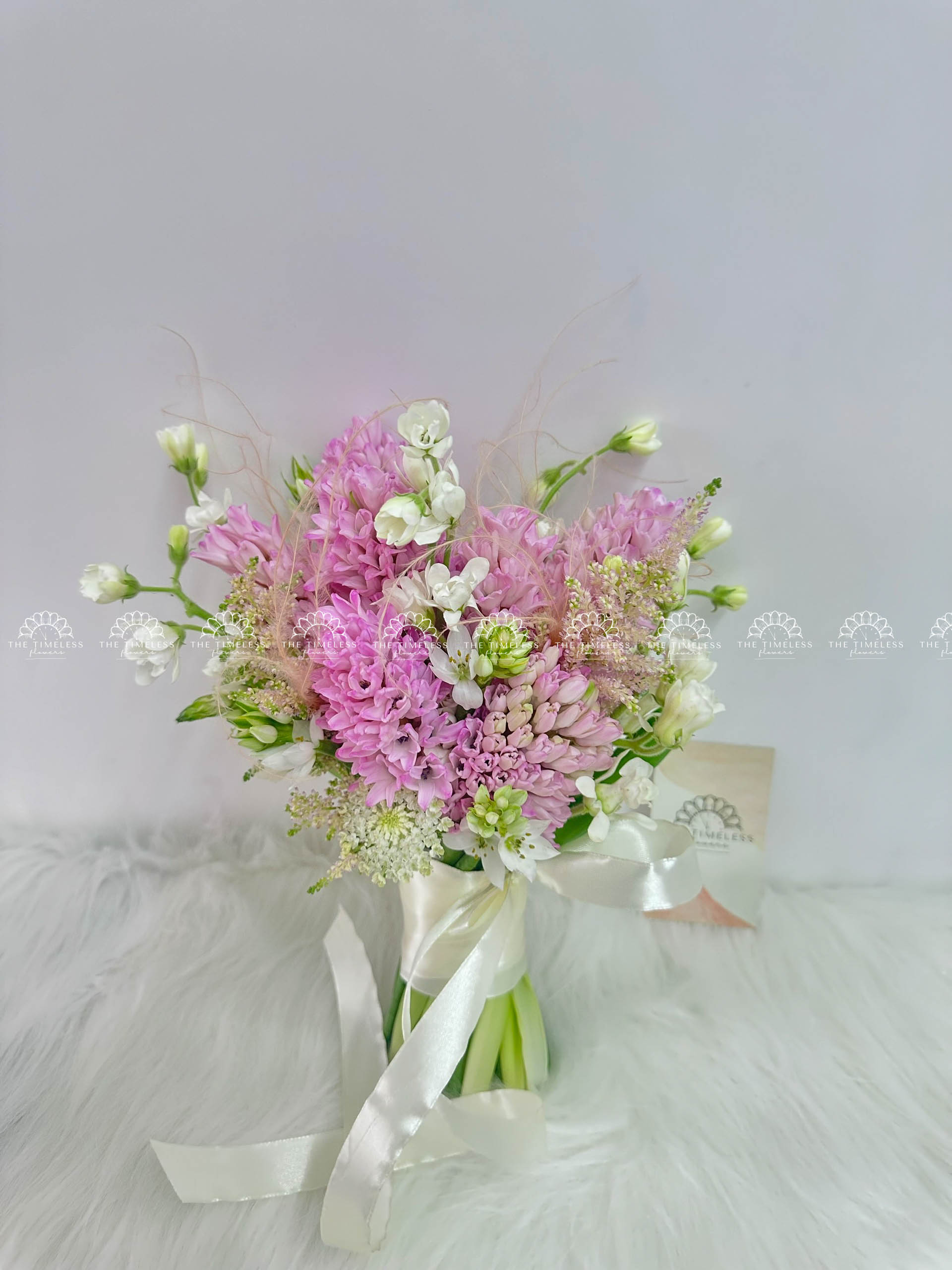 Hoa Cưới 8 Dạ Lan Hương Hồng mix astilbe A352