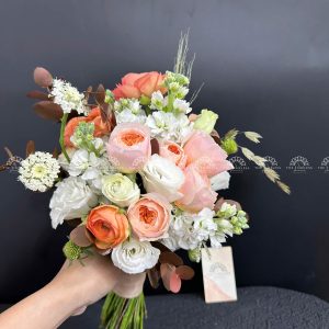 Hoa Cưới Mao Lương Mix Hoa Hồng A351