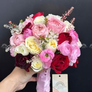 Hoa Cưới Mao Lương Mix Hoa Hồng A345