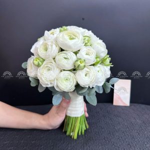 Hoa Cưới Mao Lương Trắng A374